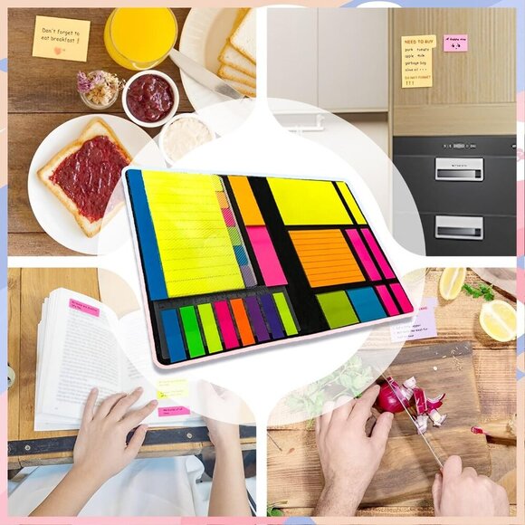 Sticky Notes Set, Sticky Notes Tabs, 710 Pack, Divider Sticky Notes, School Supp - Picture 6 of 8